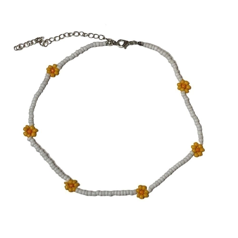 Beaded flower necklace